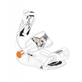 Комплект креплений для сноуборда Black Fire Step FT white