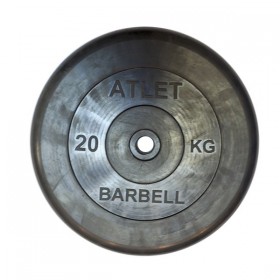 Диск обрезиненный BARBELL Atlet 26 мм 20 кг