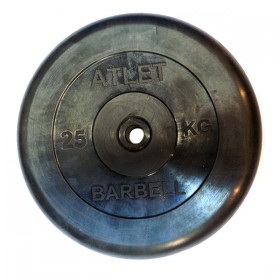Диск обрезиненный BARBELL Atlet 26 мм 25 кг