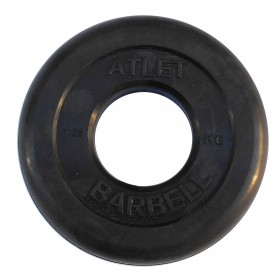 Диск обрезиненный BARBELL Atlet 51 мм 1.25 кг