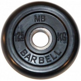 Диск обрезиненный BARBELL  26 мм 1.25 кг