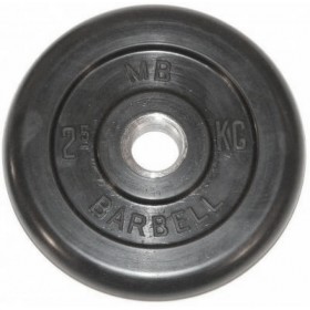 Диск обрезиненный BARBELL  31 мм 2.5 кг