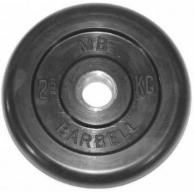 Диск обрезиненный олимпийские BARBELL 51 мм 2.5 кг