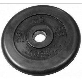 Диск обрезиненный олимпийские BARBELL 51 мм 20 кг