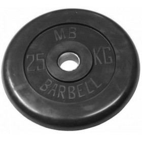 Диск обрезиненный олимпийские BARBELL 51 мм 25 кг